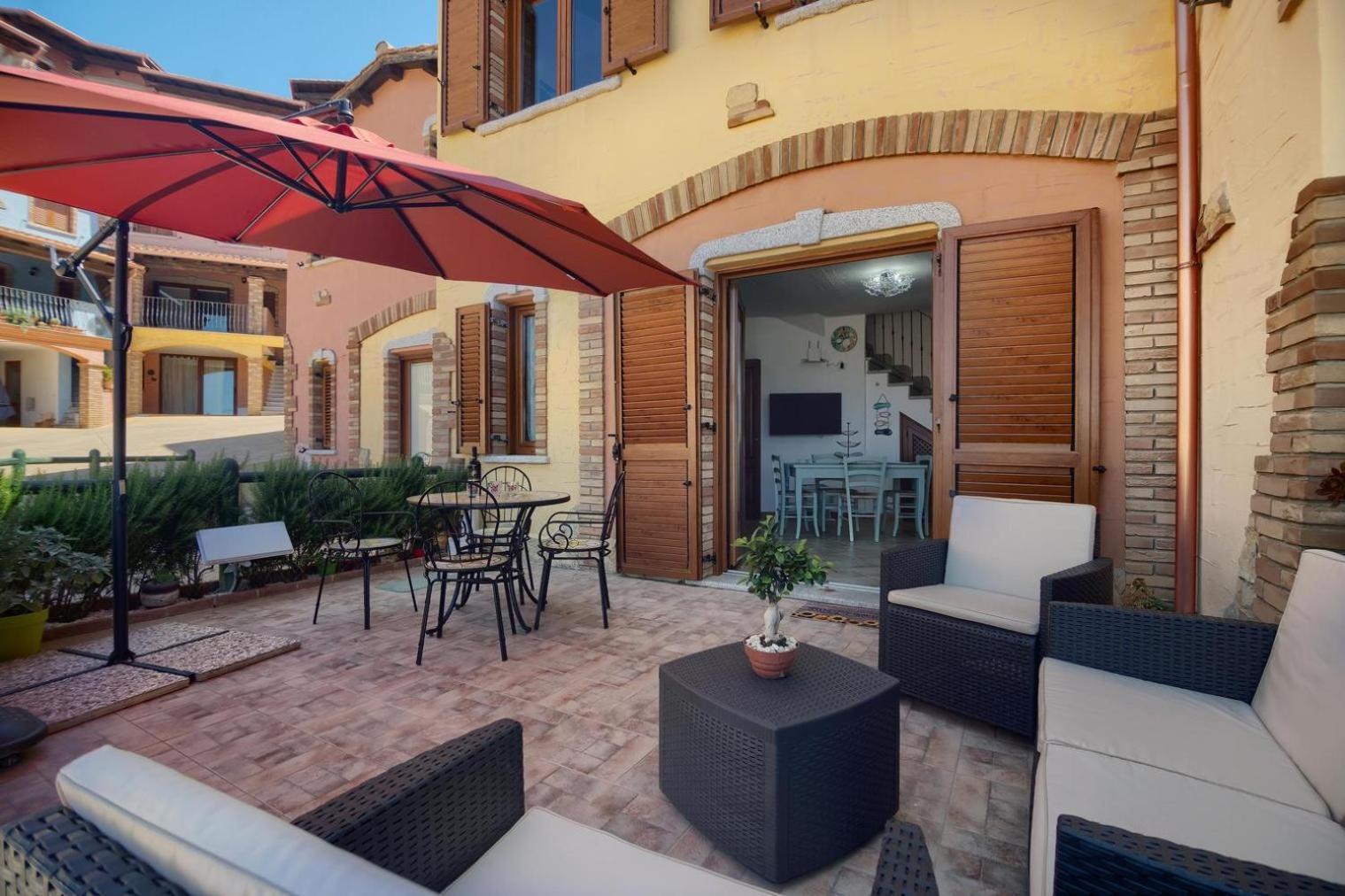 La Perla E Le Conchiglie Tanca Piras Vista Mare Villa Nebida ภายนอก รูปภาพ