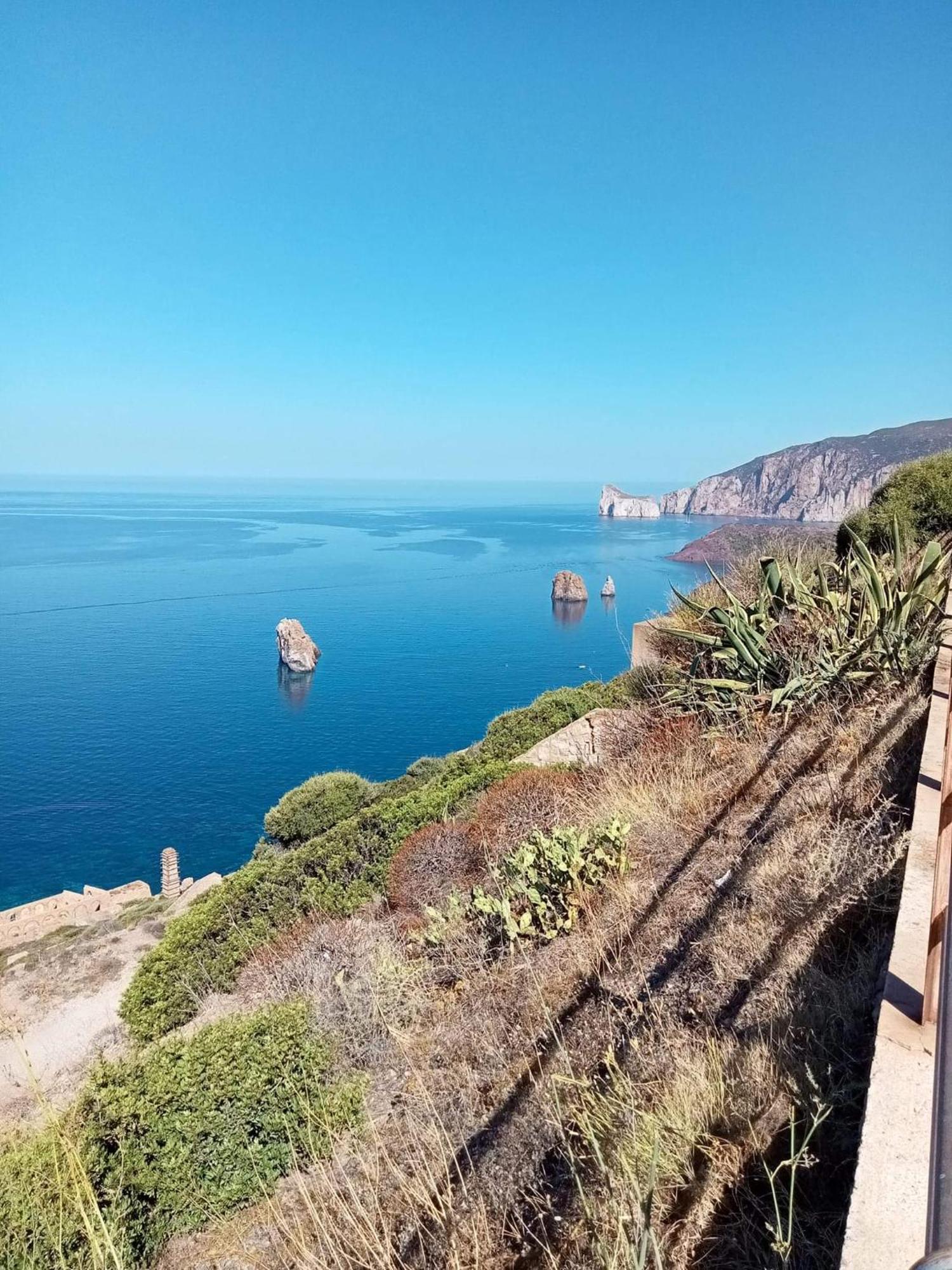 La Perla E Le Conchiglie Tanca Piras Vista Mare Villa Nebida ภายนอก รูปภาพ