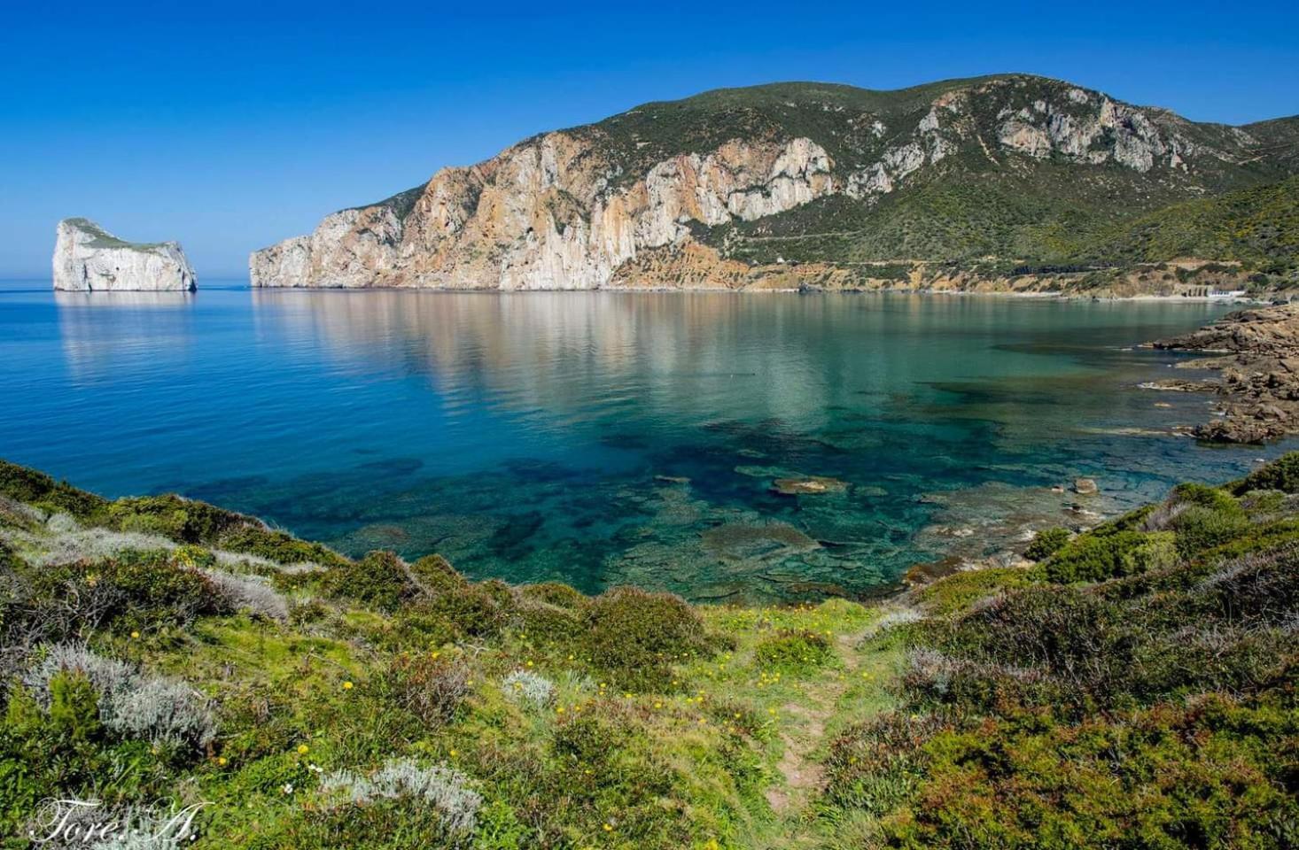La Perla E Le Conchiglie Tanca Piras Vista Mare Villa Nebida ภายนอก รูปภาพ